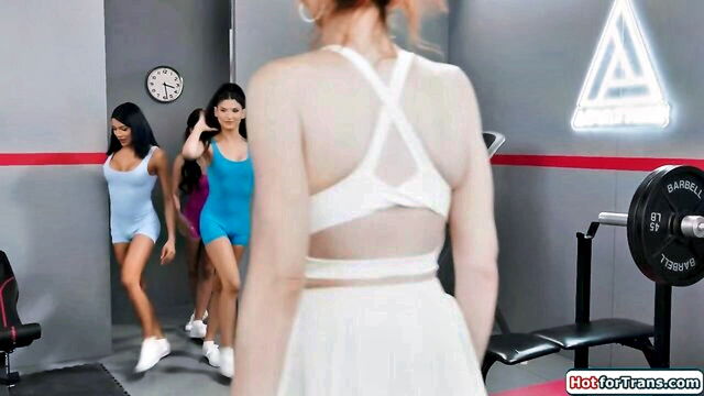 shemale on shemale, shemale, tranny - latin tgirls anal enema