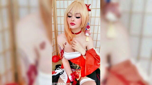 mikomin - yoimiya mikomin cosplay leak