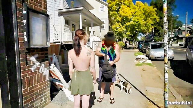 public, outdoor, rita - rita goes braless xhamster