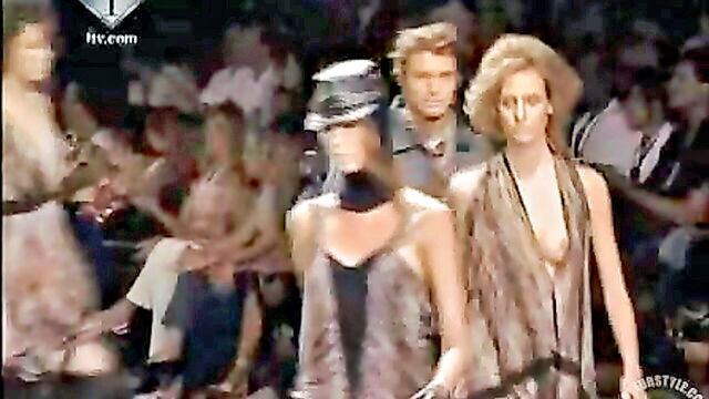 naked, tits, supermodels - supermodel tits on the catwalk