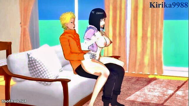 hentai, naruto, hinata - naruto fucks hinata hard