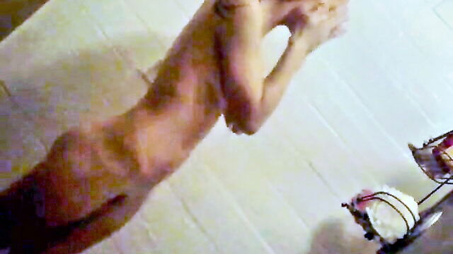 camera, body, girl - shower girl camel toe