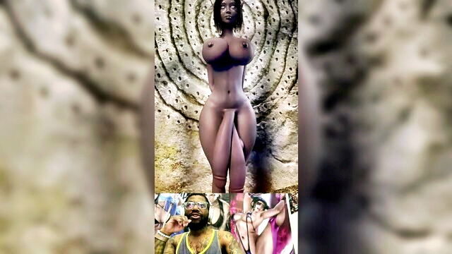 amateur, big cock, big tits - darksome elf double breast