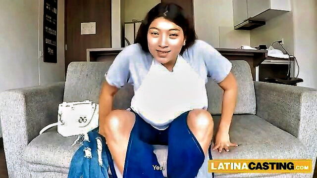 brunette with big tits, blowjobs with big tits, amateur porn - chubby colombian slut fucked