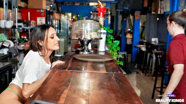 sandy love, lola aiko, andy love - sandy love squirting coffee shop