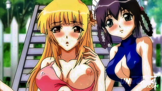 go wild, futanari lesbian, pool party - futanari lesbians pool party