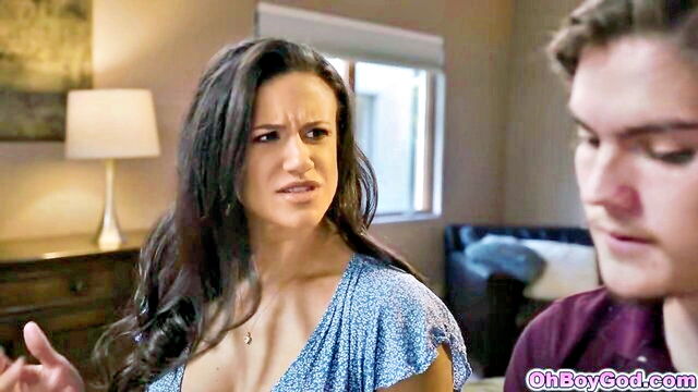 milf, stepmom, mom - shooshtime threesome mom