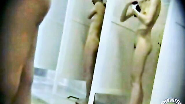 shower, women, amateur - gym shower girls