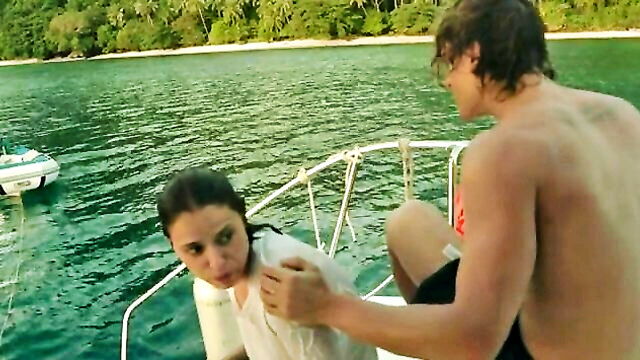 lesbian erotic, erotic movie, no nude - nude celeb threesome yacht