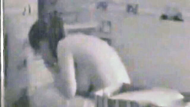 big tit babe gets caught by voyeur while changing