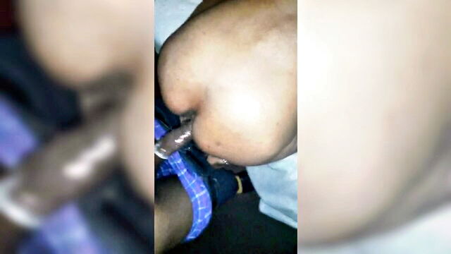 ebony, amateur, pov - tranny cream busting