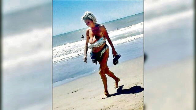 grannies, beach, milf - queens on the beach