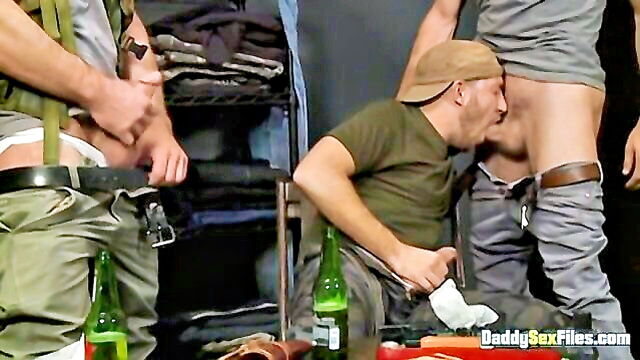 anal, franco scott, mike tanner - military bunker oral sex