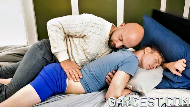 gaycest, bareback, gay big dick - stepson doesnt set an alarm at lts