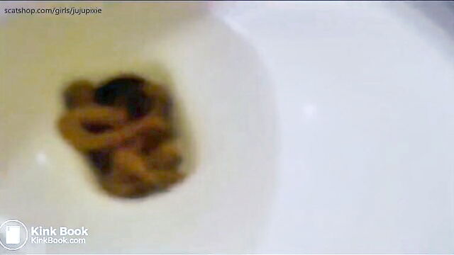 girl toilet poop