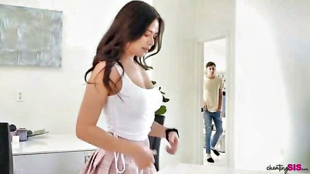 cheating stepsister fucks best friend