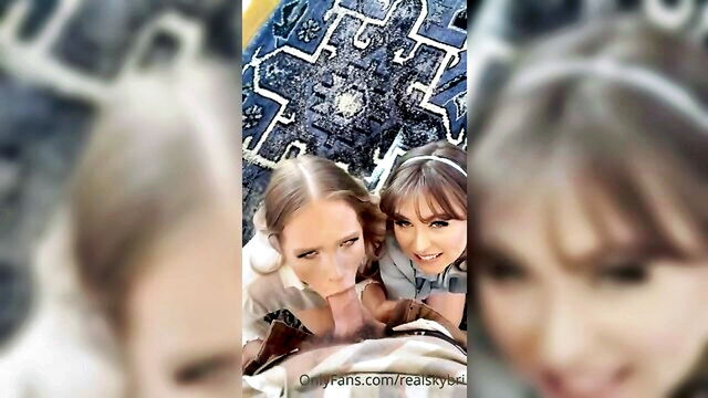 ffm threesome, pov porn, big boobs - groaning threesome riley reid
