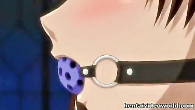 strapon, masturbation, lesbian - hentai bdsm lesbian
