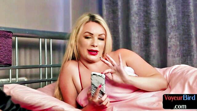 jerk of, jerk off, busty blonde - voyeur jerk off busty blonde