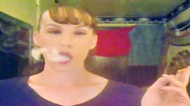 bitch, smoking, mom - dominant mature woman smoking cigars and commanding respect