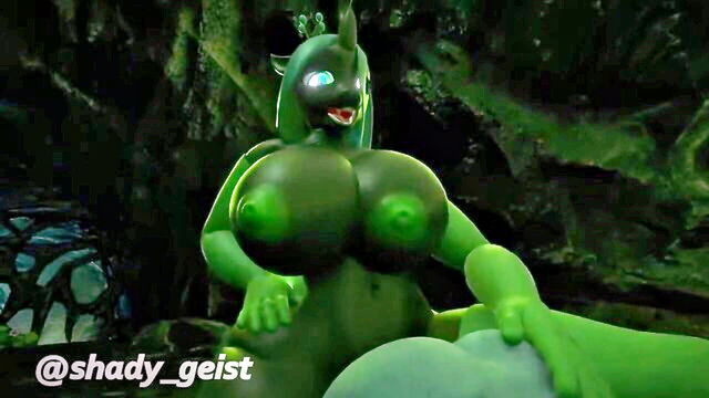 squatting on dildo, kitsunami the fennec (sonic), human on anthro - mlp futa breathing widow