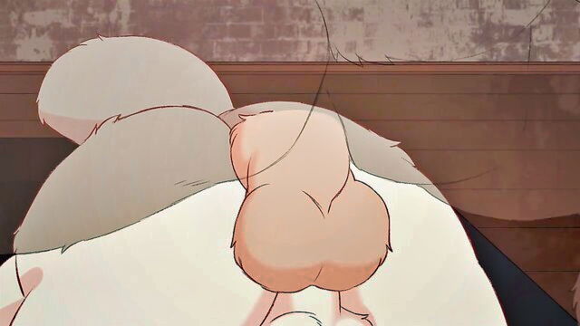 gay, man fuck, in ass - furry polar bear sex