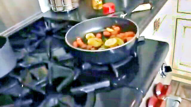 kitchen sex with big tits