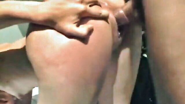 latina girl with blonde hair gets fucked outdoors