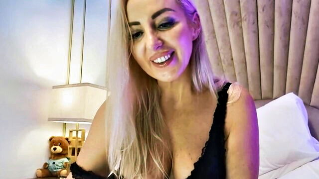 blonde, masturbation, big tits - alyssa european milf hot