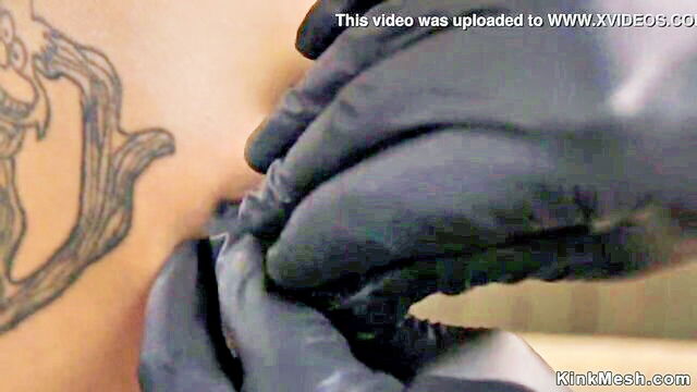 machine fucking, petite, ebony - goth whipping fetish video