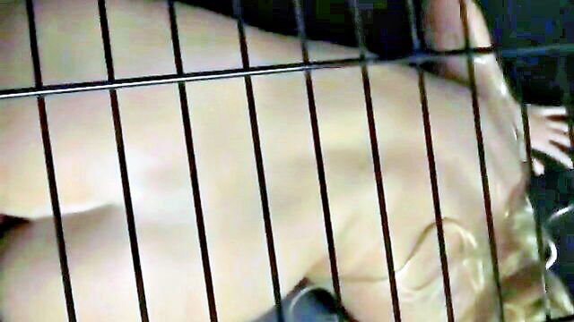 blonde, amateur, cage - caged sex with blonde