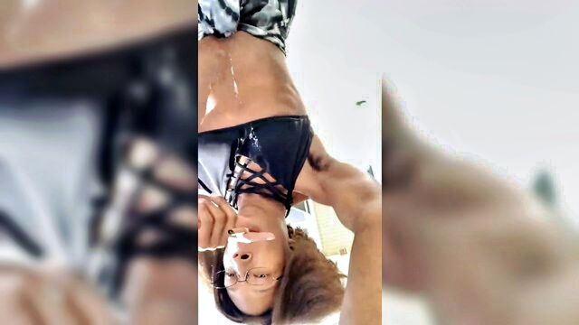 slut, homemade, ass - ebony solo sex outdoor