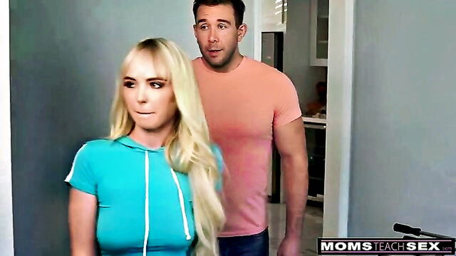 big boobs porn, brunette with big tits, blowjobs with big tits - step mom with long hair