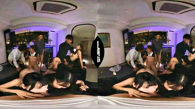 group sex, japanese, pov porn - naughty asian vixens pov porn