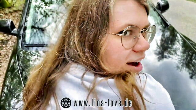 lina love parking lot fuck