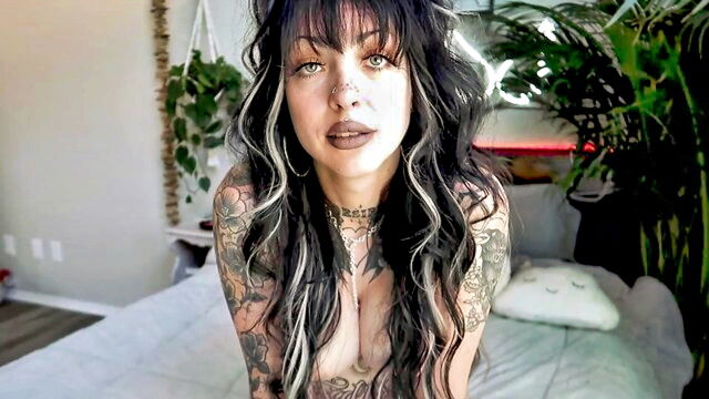 latex, perky tits, inked girl - inked beginner sex