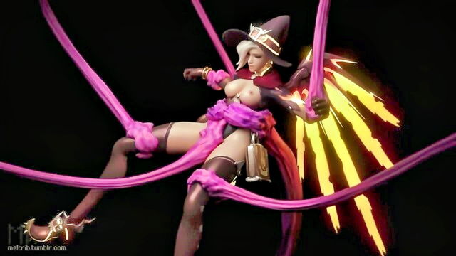 mercy, overwatch porn, tentacles - overwatch mercy porn
