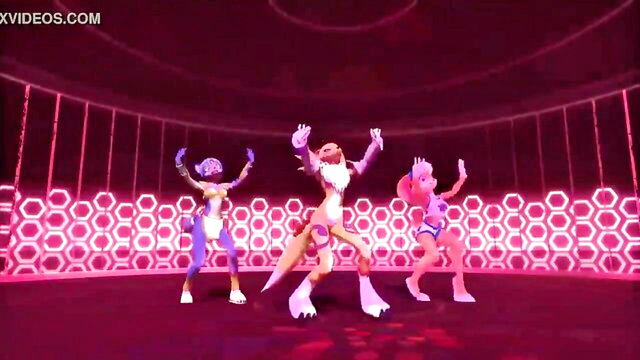 bunny, fox, animation - bunny girls 3d hentai