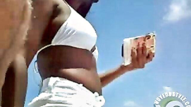 beach, boner, man - beach spy peeping masturbation