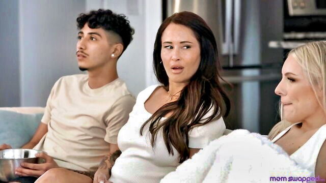 Bunny Madison, Izi Blu - mom swapped sex scene