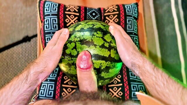 Naughty_dudes - hairy dick watermelon