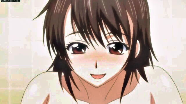 animated, brunettes, hd porn - brunette anime tits