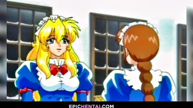anime, hentai, uniform - clumsy maid anime sex