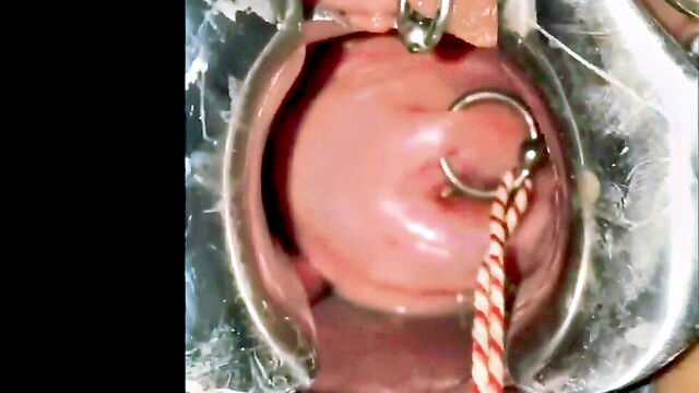 amateur, pussy torture, bondage - cervix sounding sex