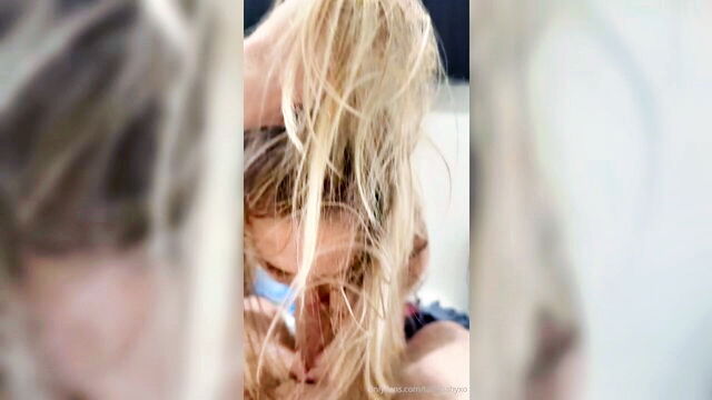 gets banged, gives head, tanababyxo - tananbabxo blowjob scene