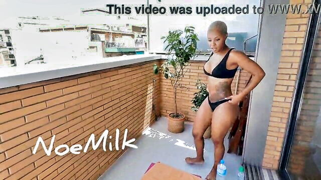 amateur, home made, oiled - free noe milk oiled