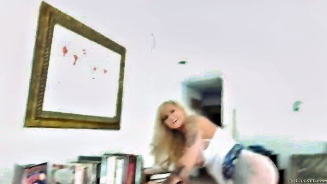 fishnet stockings, blonde, hot - ryan baldwin hd pussy drill