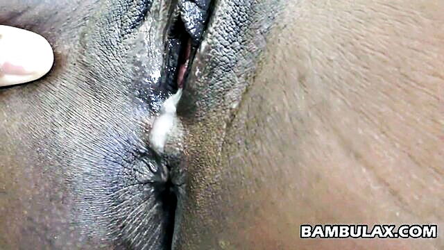 Bambulax - amateur ebony teen gets creampied by a white shaft on august 6th 2020 Bambulax