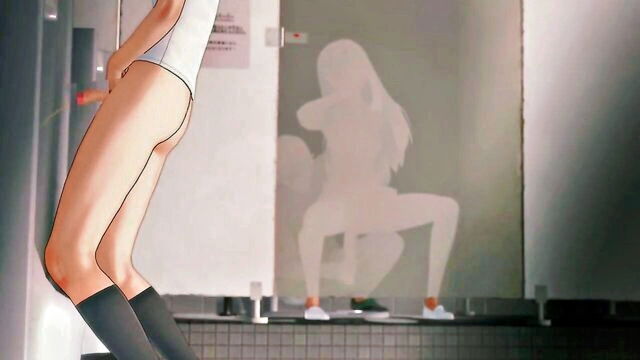 oral invitation, dark areola, retsuko - nagatoro blowjob scene