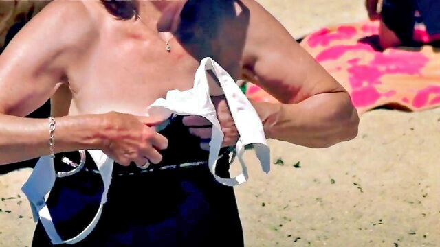 nude beach sex, nudist beach, nude beach - nude beach sex with mature boobs
